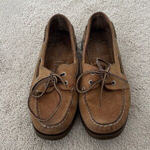 Sperry Brown Leather Boat Shoes